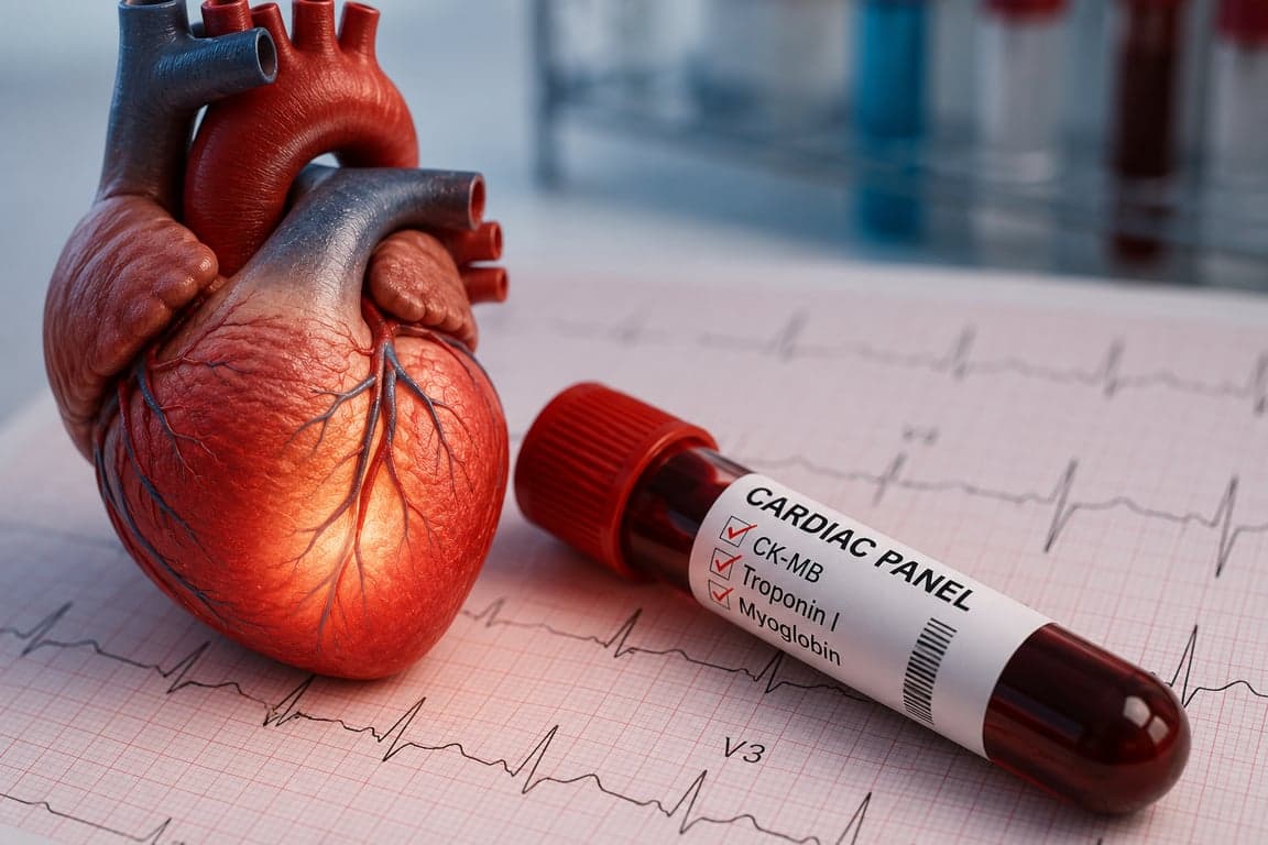 Cardiac Blood Test with Anatomical Heart and ECG Report | Heart Health Diagnostics